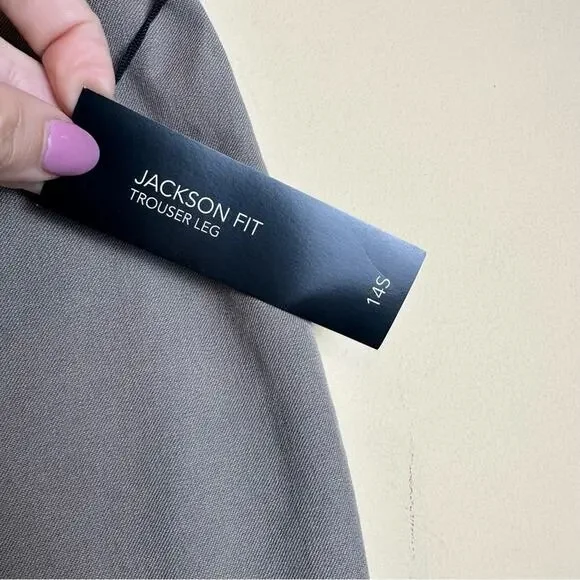 Banana Republic NEW Jackson Fit Khaki Trouser Leg Dress Pants NWT Size 14 Short - Picture 9 of 15